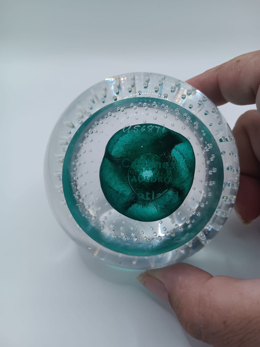 Caithness Cauldron Paperweight - Signed