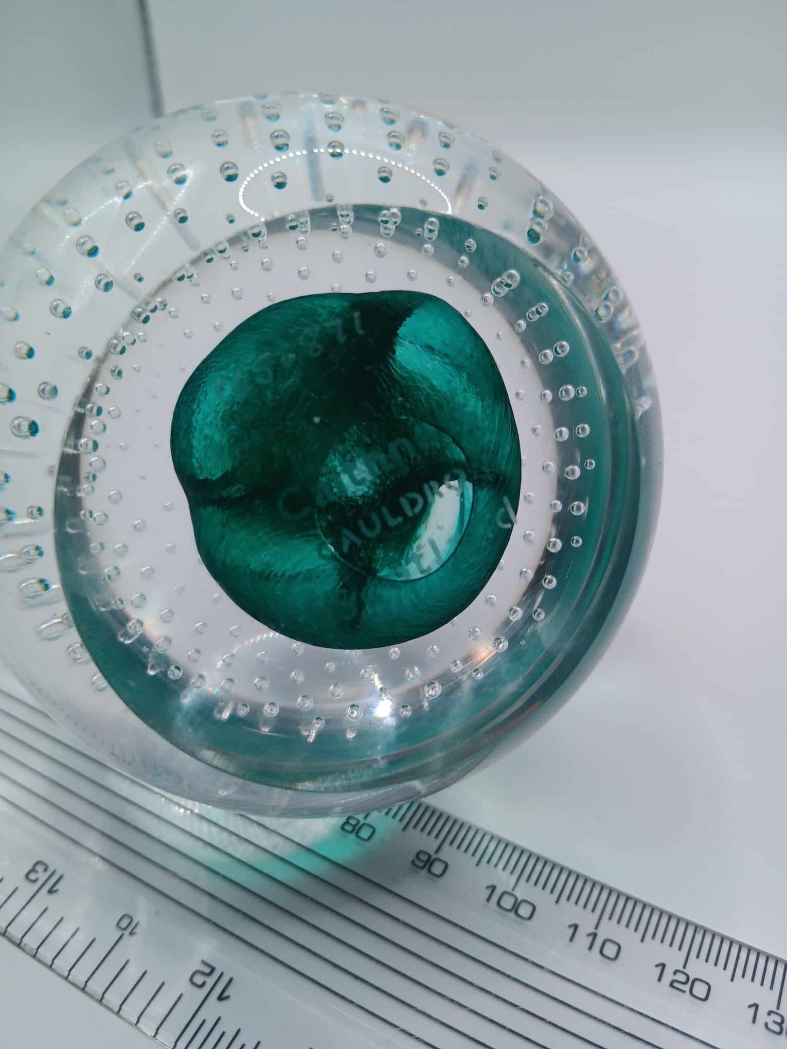 Caithness Cauldron Paperweight - Signed