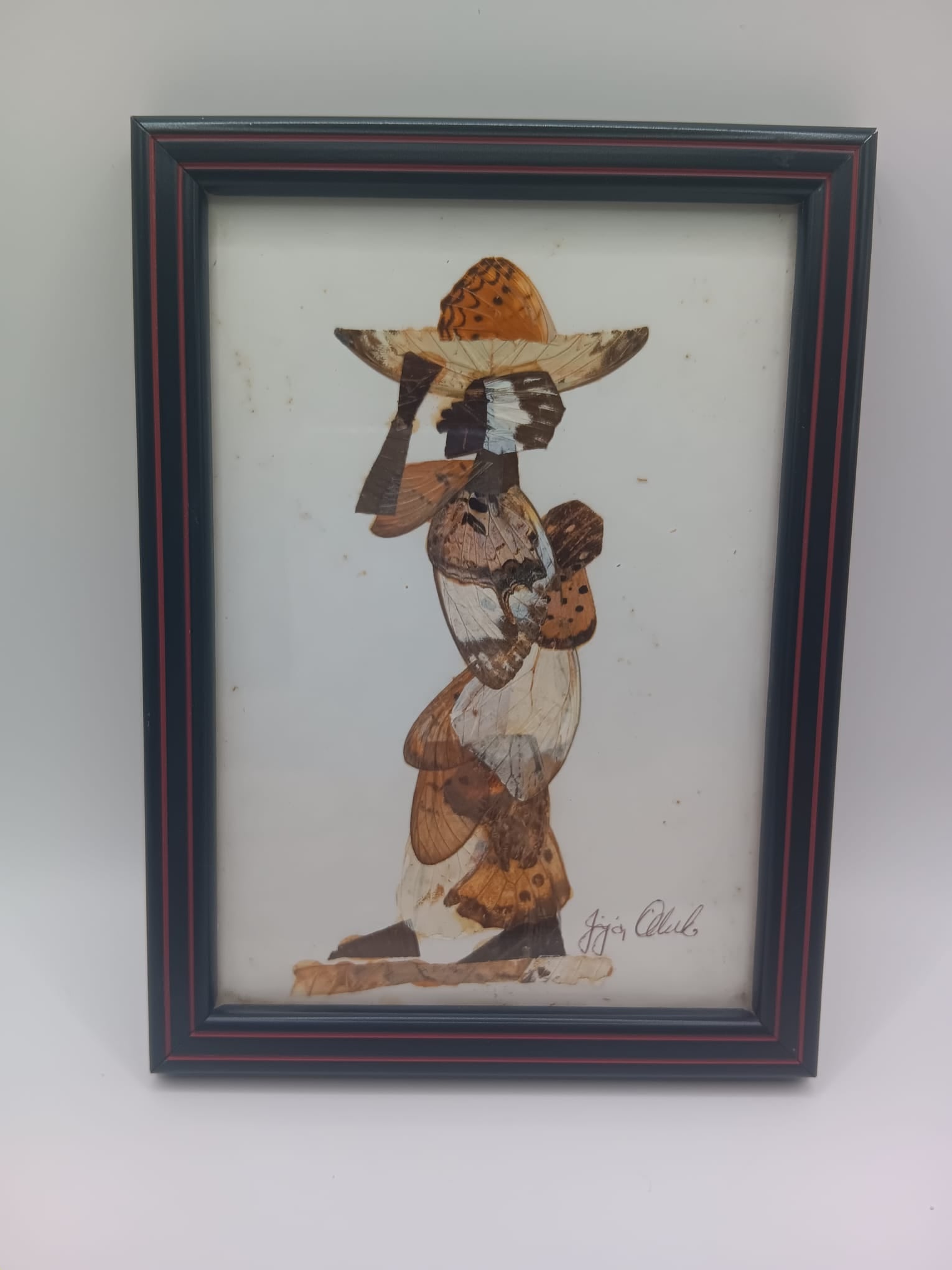 Handcrafted African Butterfly Wing Art Small