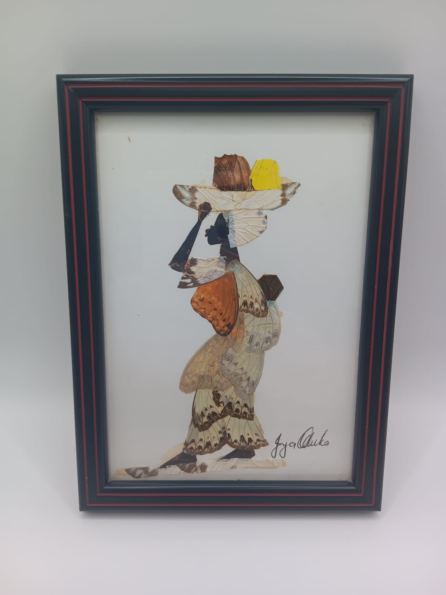 Handcrafted African Butterfly Wing Art Small