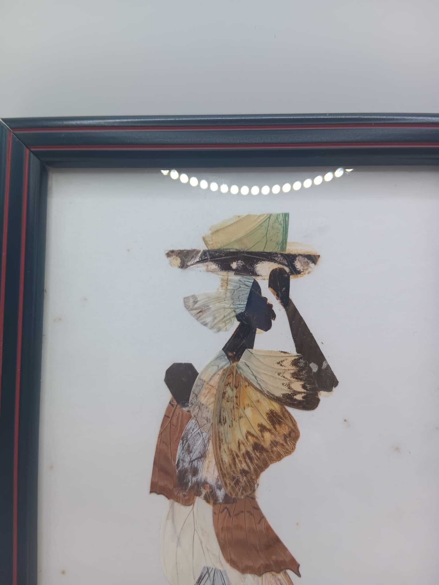 Handcrafted African Butterfly Wing Art Small