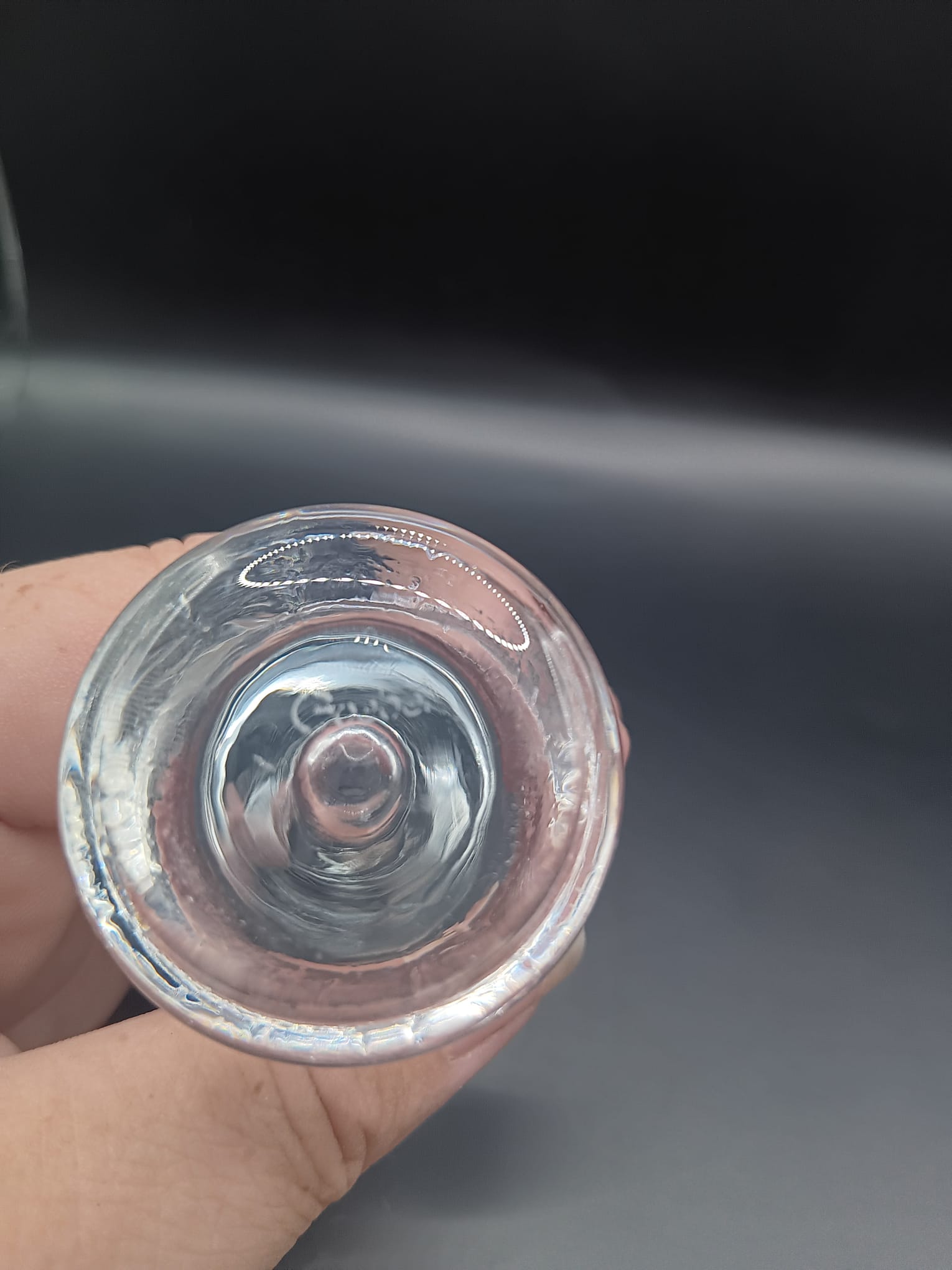 Goebel Small Tulip Clear Glass Vase