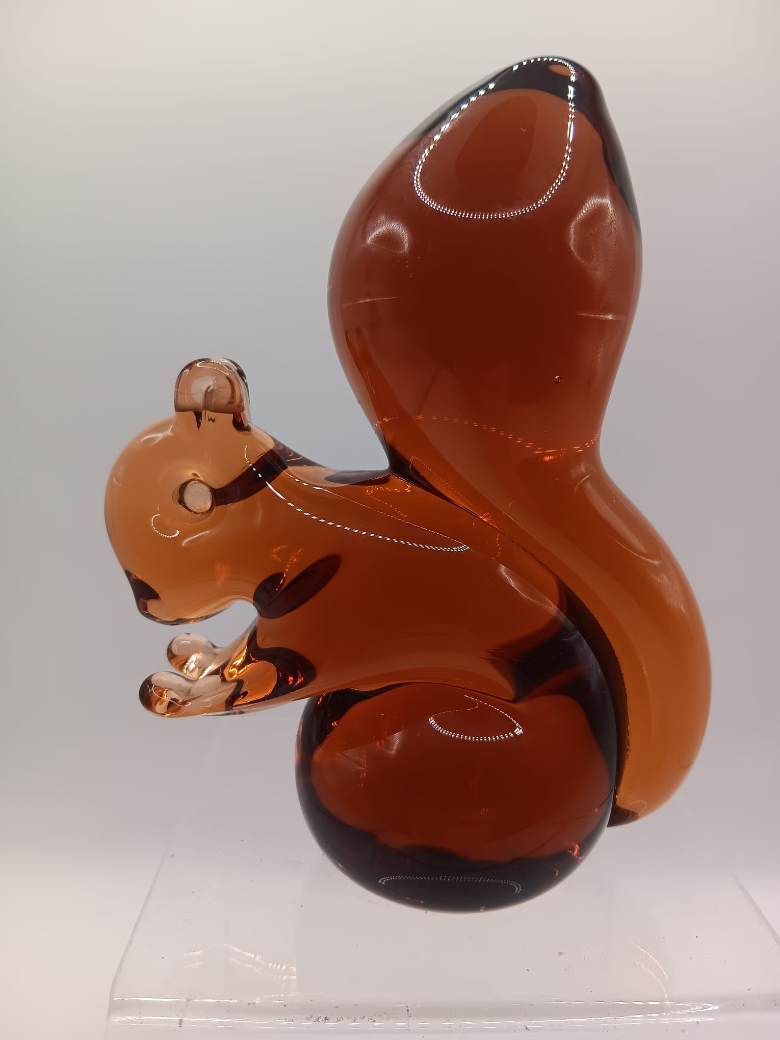 Amber Squirrel Wedgwood Stamped Paperweight
