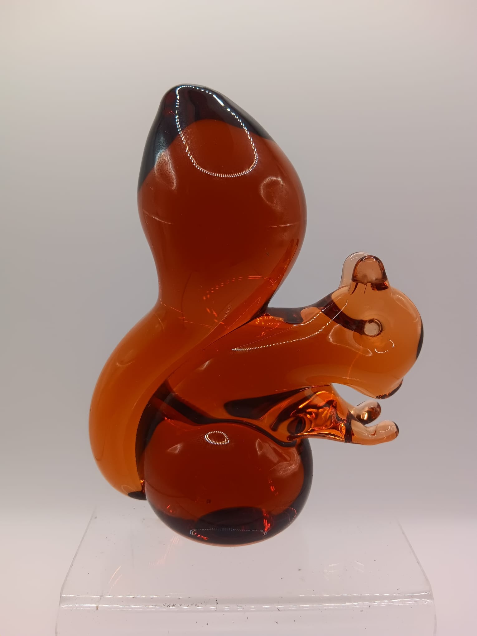 Amber Squirrel Wedgwood Stamped Paperweight