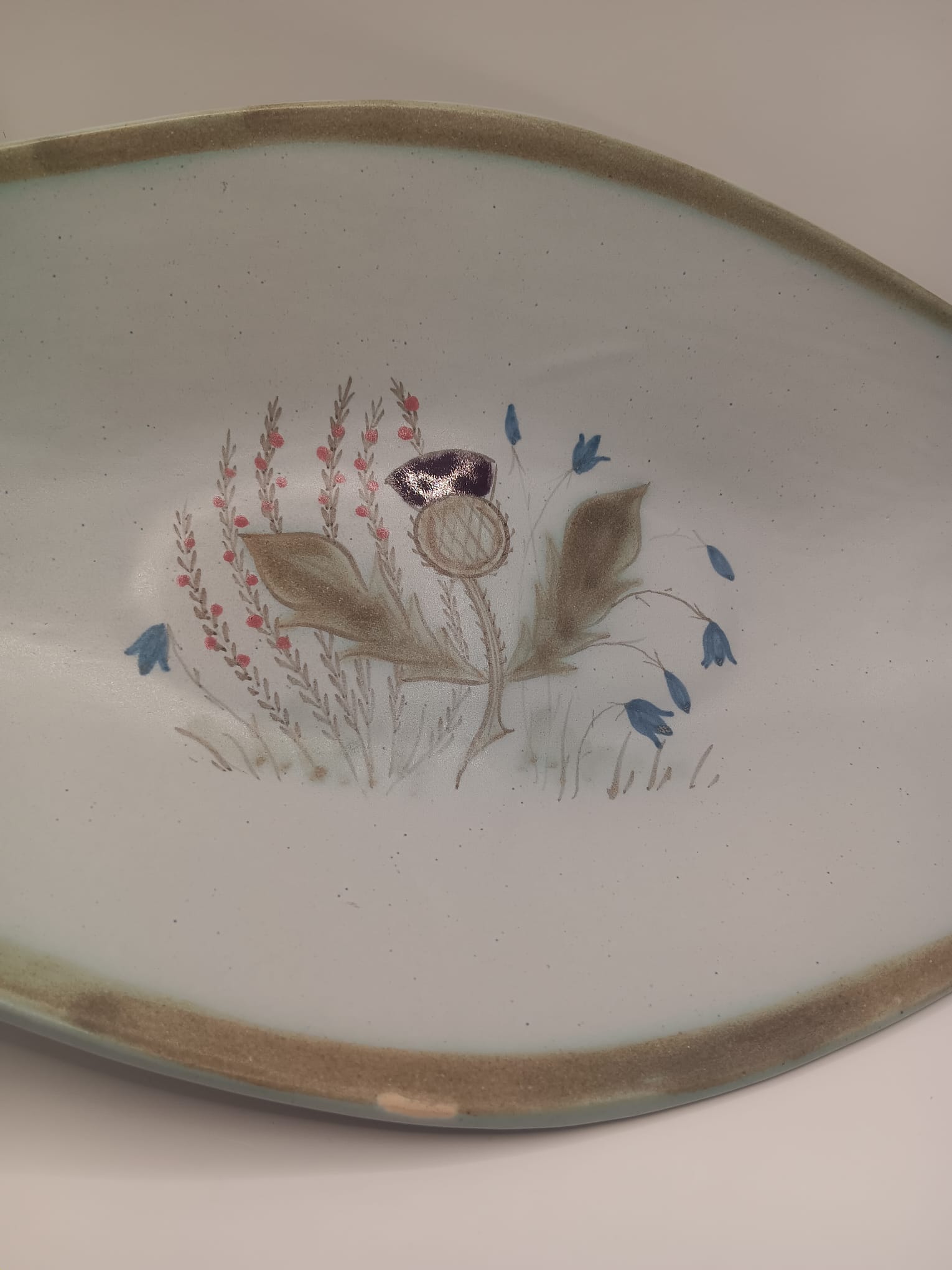 Buchan Pottery, Portobello 16" Thislewear Platter