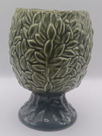 Sylvac 3845 Green Privet Pattern Goblet Vase