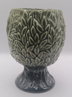 Sylvac 3845 Green Privet Pattern Goblet Vase